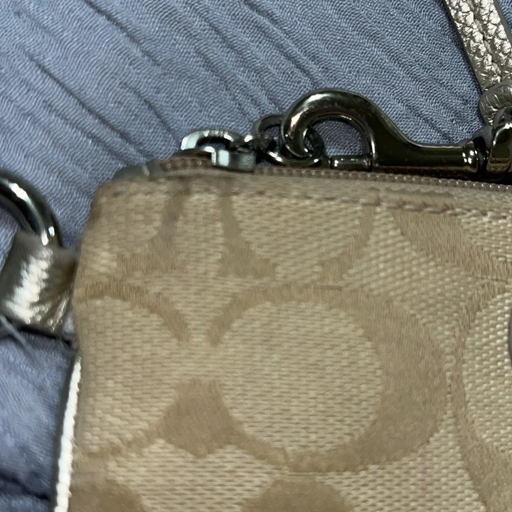 Coach Est 1941 New York Beige Wristlet, Vintage